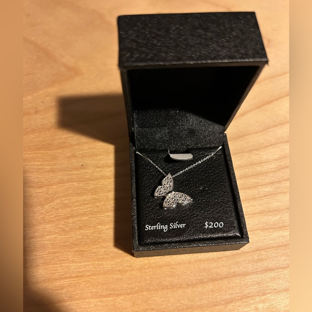 Sterling Butterfly Necklace